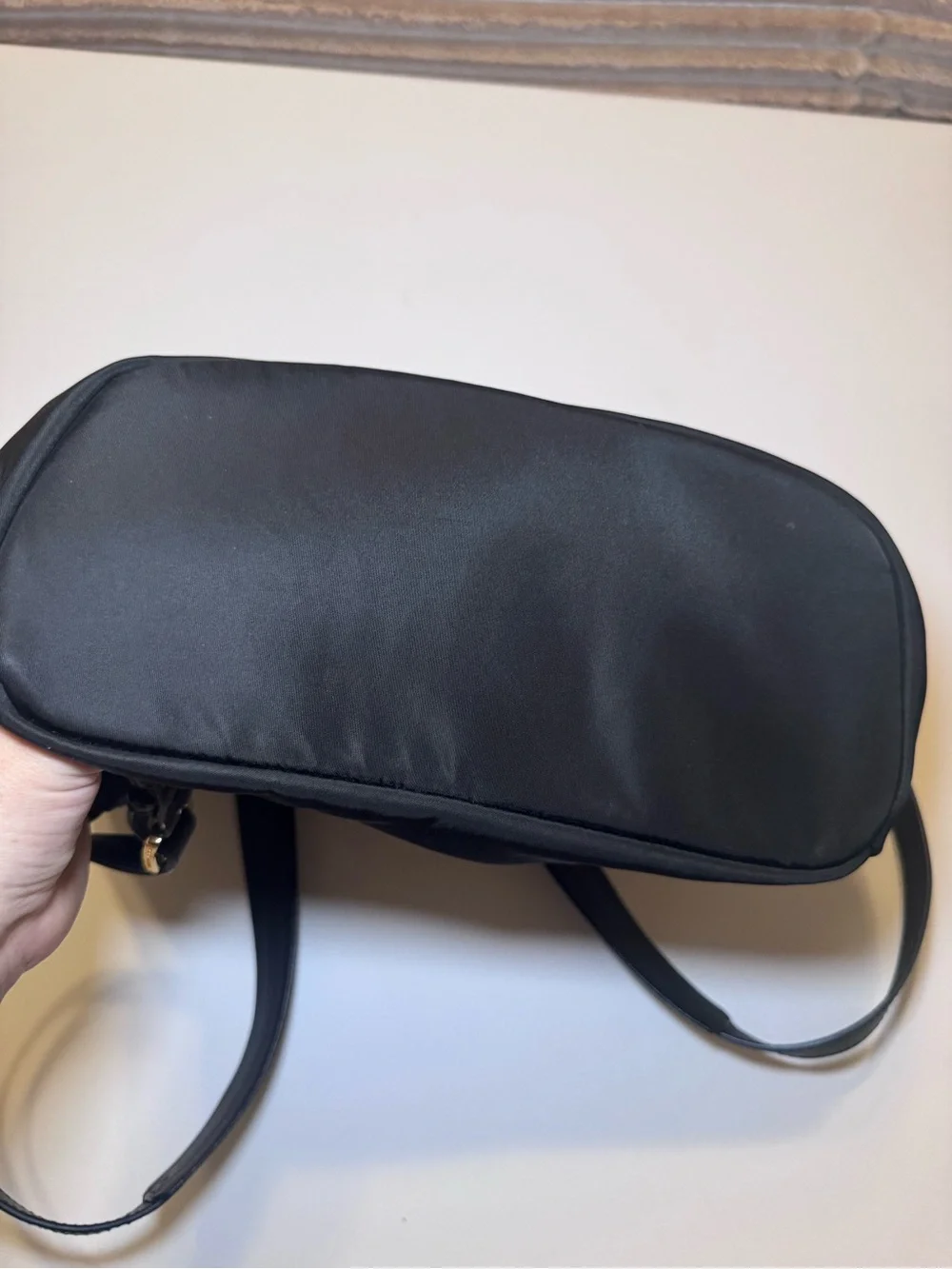 Michael Kors Black Nylon Mini Backpack with Gold Hardware